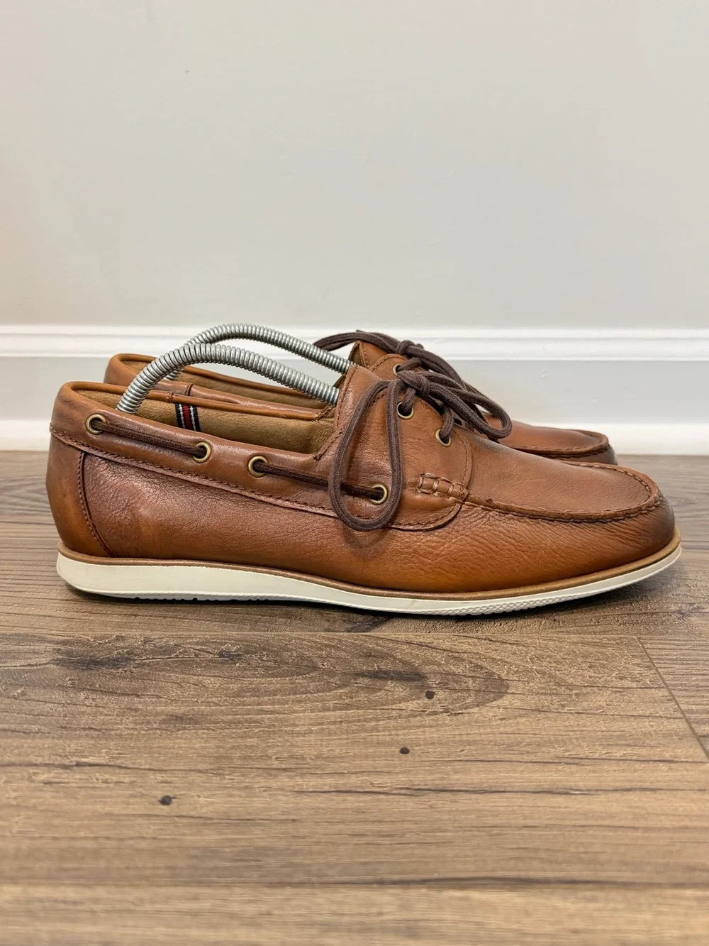 Florsheim Brown Leather Boat Shoes Men’s Size 10M